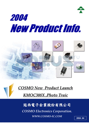 KMOC3082 datasheet - COSMO New Product Photo Triac KMOC308X Series 800V
