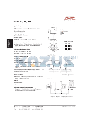 CFPS-69IB datasheet - Tri-state CMOS