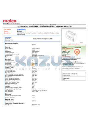 890102 datasheet - 5.00mm (.197