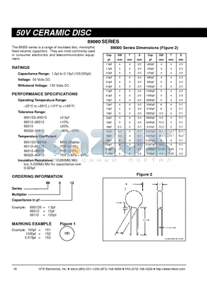 8902D0 datasheet - 50V CERAMIC DISC