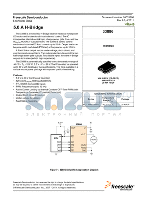 33886_11 datasheet - TTL / CMOS Compatible Inputs PWM Frequencies up to 10 kHz