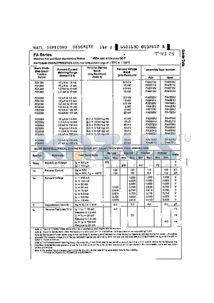 FA2311U datasheet - MATCHED PAIR AND QUAD ASSEMBLIES DIODES