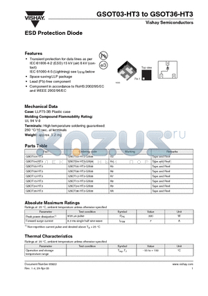 GSOT04-HT3-GS08 datasheet - ESD Protection Diode