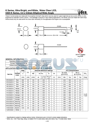 KOC5323-5 datasheet - Ultra Bright, and White, Water Clear LED