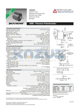 3400S-1-102L datasheet - Precision Potentiometer