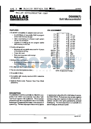 DS5000T-32-12 datasheet - Soft Microcontroller