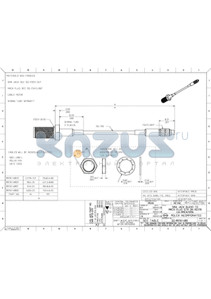 89761-6800 datasheet - SMA JACK BLKHD TO MMCX PLUG STR ON RG178 CA-MMCX/SMA