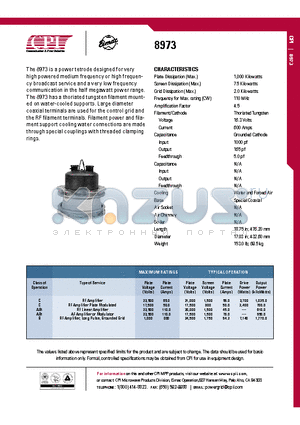 8973 datasheet - RF Amplifier