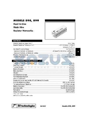 898-5-R220F datasheet - DAUL-IN-LINE THICK FILM RESISTOR NETWORKS