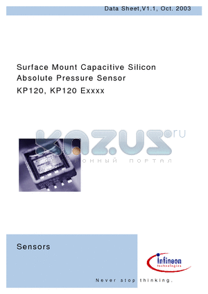 KP120 datasheet - Surface Mount Capacitive Silicon Absolute Pressure Sensor