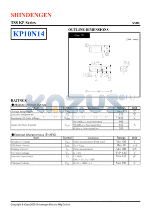 KP10N14 datasheet - TSS KP Series