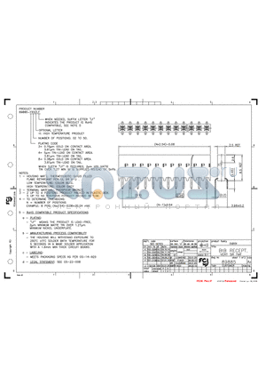 89885-850HLF datasheet - HOUSING MATERIAL: THERMOPLASTIC GLASS FILLED FLAME RETARDANT PER UL 94V-0