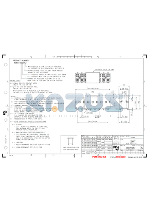 89898-302AHFLF datasheet - SMT BtB RECEPT