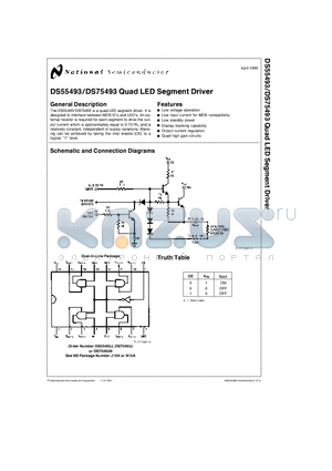 DS55493 datasheet - Quad LED Segment Driver