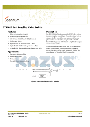GY4102A_09 datasheet - Fast Toggling Video Switch