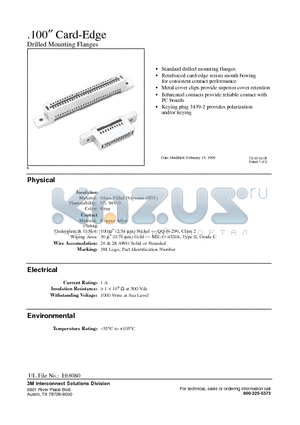 3415-0000 datasheet - 100 Card-Edge