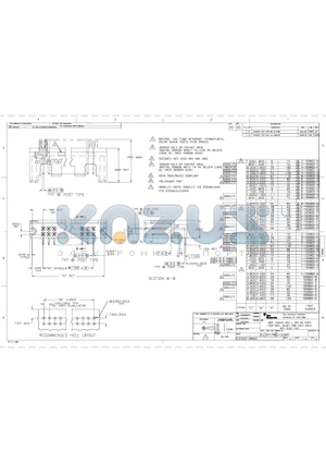 6-102802-6 datasheet - ASSY, HEADER, MOD II, .025 SQ POSTS .100 X .100 CL, DOUBLE ROW, RIGHT ANGLE WITH GUIDE PINS