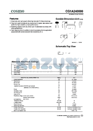 CG1A240000 datasheet - Outside Dimension:Unit(mm)