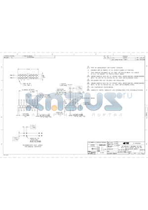 6-103675-3 datasheet - HDR ASSY, MOD II, BREAKAWAY, DBL ROW .100 X .100 C/L VERTICAL, .025 SQ. POST, WITH SELECTIVE LOADING