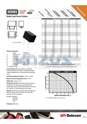 3443R-76K datasheet - Radial Lead Power Chokes