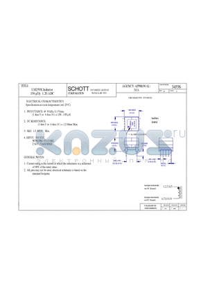 34556 datasheet - LM259X Inductor 150 lHy 1.20 ADC