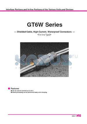 GT6W-2PP-HU datasheet - Interface Portions and In-line Portions of the Various Units and Devices