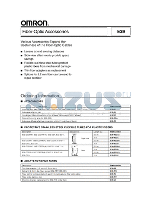 E39-F1 datasheet - Fiber-Optic Accessories