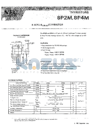 8P2M datasheet - 8 A THYRISTOR