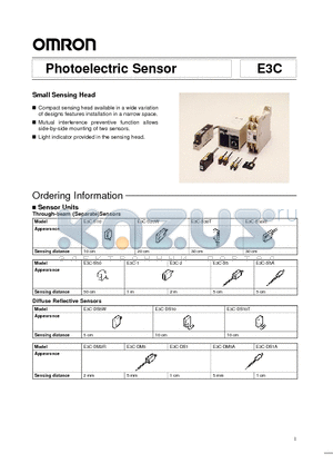 E3C-A datasheet - Photoelectric Sensor