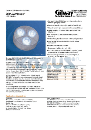 GTL-OS-70124 datasheet - Product Information Bulletin DRAGONpuck LED Module