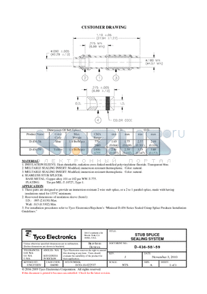 9-1195131-6 datasheet - STUB SPLICE SEALING SYSTEM