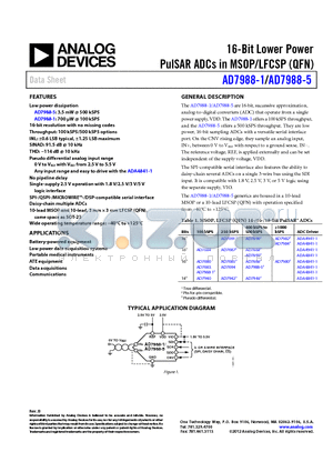 AD7684 datasheet - 16-Bit Lower Power