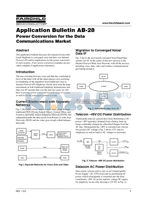 FAN5236 datasheet - Power Conversion for the Data Communications Market