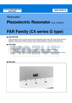 FAR-C4CG-16000-M datasheet - Piezoelectric Resonator