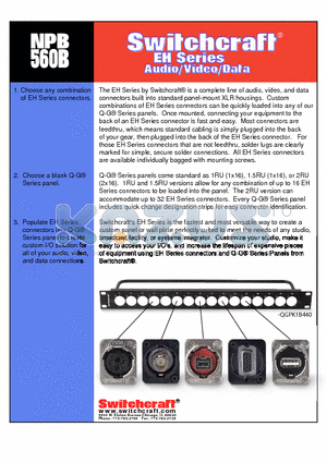 E5FSC datasheet - EH Series Audio/Video/Data CONNECTORS