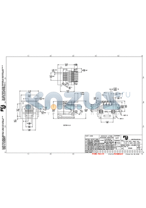 90598-102LF datasheet - 8 POS VERT. SNAP PEG P.C.B. III MOD JACK ASSY