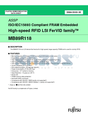 ISO15693 datasheet - High-speed RFID LSI FerVID family