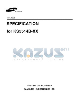 KS5514B-14 datasheet - ON SCREEN DISPLAY PROCESSOR