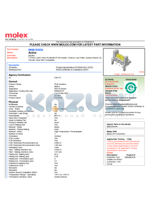 90814-3222 datasheet - 1.27mm (.050