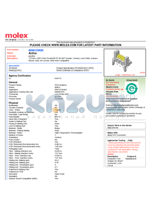 90814-3620 datasheet - 1.27mm (.050