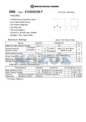 EA20QC09-F datasheet - Schottky Barrier Diode
