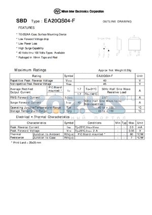 EA20QS04-F datasheet - Schottky Barrier Diode
