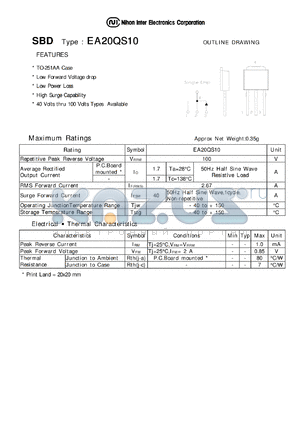 EA20QS10 datasheet - Schottky Barrier Diode