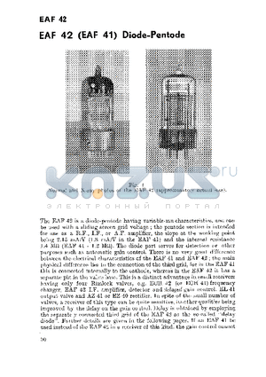 EAF41 datasheet - DIODE-PENTODE