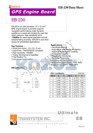 EB-230 datasheet - Power Schottky Rectifier with common cathode
