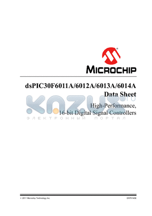 DSPIC30F6013A datasheet - High-Performance 16-bit Digital Signal Controllers