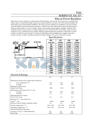 G6A3 datasheet - Silicon Power Rectifiers