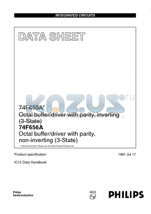 I74F656AD datasheet - Octal buffer/driver with parity, non-inverting 3-State