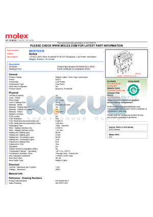 91577-2316 datasheet - 1.27mm (.050