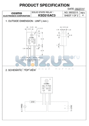 KSD215AC3_11 datasheet - PRODUCT SPECIFICATION